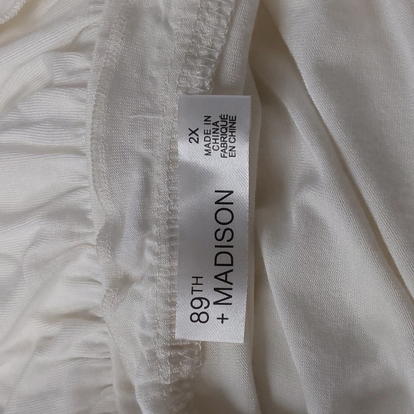 Ruffle Sleeve Tank  | 89th & Madison | 2X - Picture 6 of 10